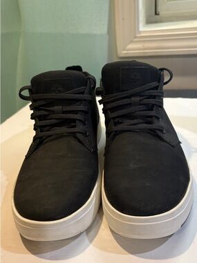 Timberland Men’s Chukka Black Sneakers with White Sole